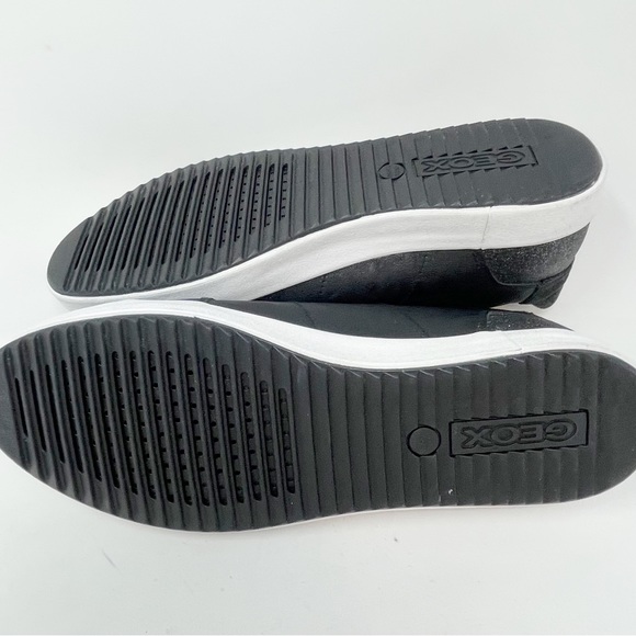 GEOX RESPIRA Women’s BLOMIEE ANTHRACITE GLITTER Sneakers Side Zip Size 9 - Picture 11 of 11